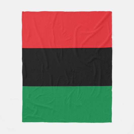 Pan African UNIA vlag Fleece Deken (Voorkant)
