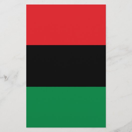Pan African UNIA vlag Flyer (Voorkant)