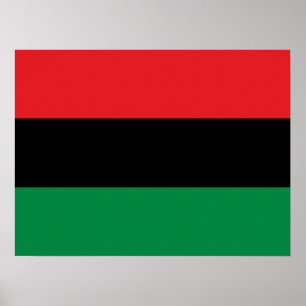 Pan African UNIA vlag Poster