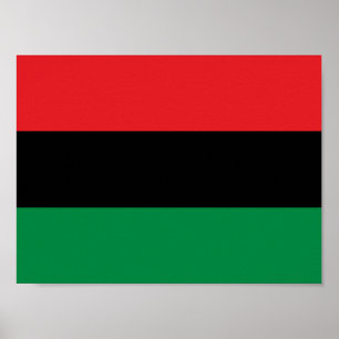 Pan African UNIA vlag Poster