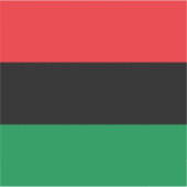 Pan African UNIA vlag Sticker (Voorkant)