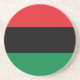 Pan African UNIA vlag Zandsteen Onderzetter
