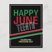 Pan-Afrikaans vlagontwerp, 10e herfst Briefkaart (Voorkant)