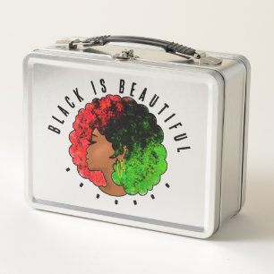 Pan Afrikaans zwart meisje vrouw rood groen pride