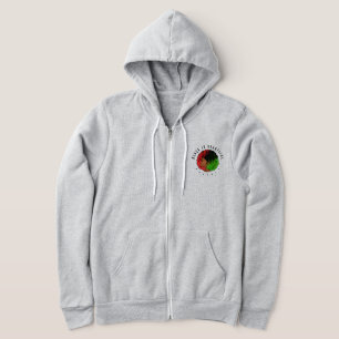 Pan-Afrikaans zwart meisje vrouw rood groen trots Hoodie