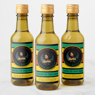 Pan-Afrikaanse foto afstudeerlabels Wijn Etiket