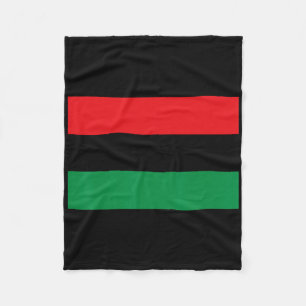 Pan-Afrikaanse Unia Vlag Kaart Continent Zwarte Ge Fleece Deken