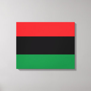 Pan-Afrikaanse vlag Canvas Afdruk