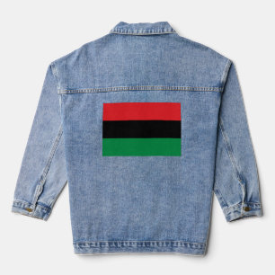Pan-Afrikaanse vlag Denim Jacket