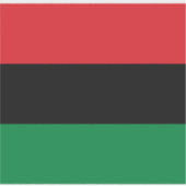 Pan Afrikaanse vlag Sticker (Voorkant)