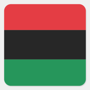 Pan-Afrikaanse vlag van UNIA Kwanzaa Vierkante Sticker