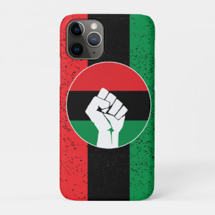 Pan-Afrikaanse vlag Vuist, Afro-Amerikaanse zwarte iPhone 11 Pro Hoesje