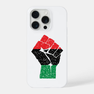 Pan-Afrikaanse vlag Vuist, Afro-Amerikaanse zwarte iPhone 15 Pro Hoesje