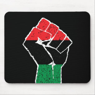 Pan-Afrikaanse vlag Vuist, Afro-Amerikaanse zwarte Muismat