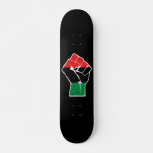 Pan-Afrikaanse vlag Vuist, Afro-Amerikaanse zwarte Skateboard
