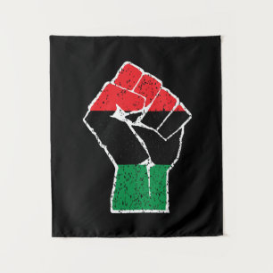 Pan-Afrikaanse vlag Vuist, Afro-Amerikaanse zwarte Wandkleed