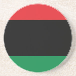 Pan Afrikaanse vlag Zandsteen Onderzetter