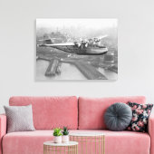 Pan American China Clipper en San Francisco 2 Canvas Afdruk (Insitu (Woonkamer))
