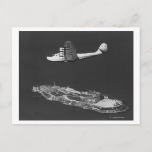 Pan American China Clipper vliegt over Briefkaart