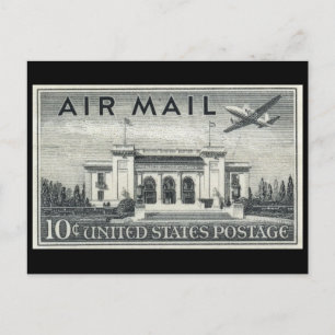 Pan American Union Building, Air Mail, Verenigde S Briefkaart