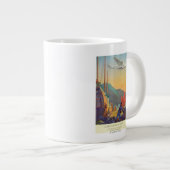 Pan-Amerikaanse Clipper die over China vliegt Extra Grote Mok (Voorkant rechts)