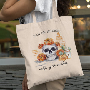 Pan de Muerto Koffie en Herinneringen Día de Mue Tote Bag