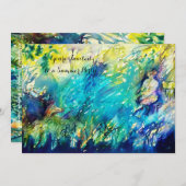 PAN EN DEER Summer Party Kaart (Voorkant / Achterkant)