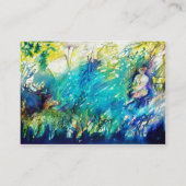 PAN- EN DEER-, wit parelpapier Visitekaartje (Achterkant)