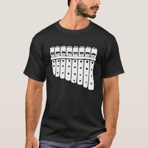 Pan fluit muziekinstrument fluitist t-shirt