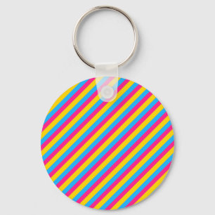 Pan-kleurenstreepjes   Pansexual Pride Sleutelhanger