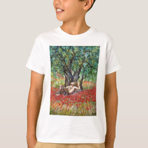 PAN-, OLIJFOLIE- EN POPPERVELS T-SHIRT
