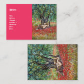 PAN-, OLIJFOLIE- EN POPPERVELS VISITEKAARTJE (Voorkant / Achterkant)