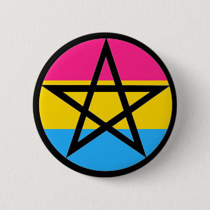 Pan Pagan Pride Ronde Button 5,7 Cm