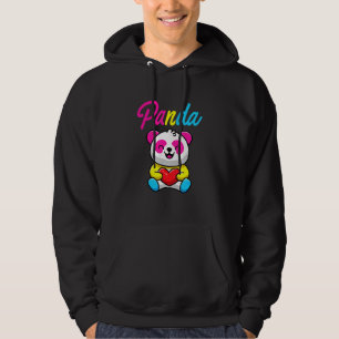Pan Panda - LHBTQ Queer Alloseksueel Pansexual Hoodie