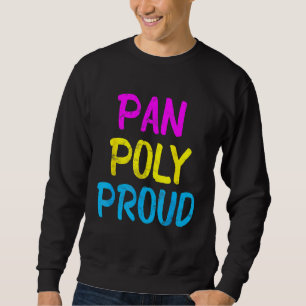 Pan Poly Trots Panseksueel Polyamorie Trots LGBTQ Trui