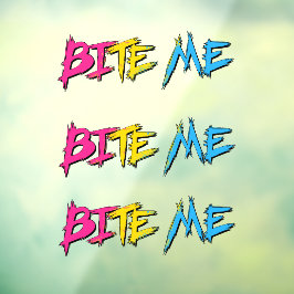 Pan Pride Bite Me Raamsticker