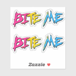 Pan Pride Bite Me Sticker