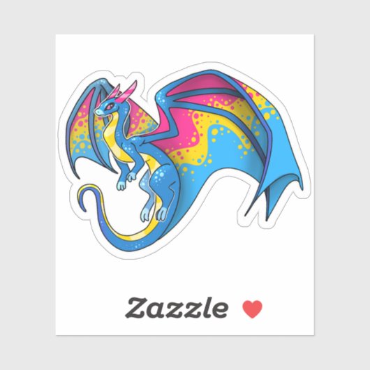 Pan Pride Dragon Sticker (Vel)