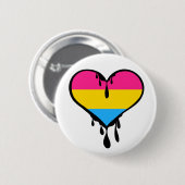 Pan Pride Dripping Heart Ronde Button 5,7 Cm (Voorkant /achterkant)