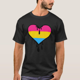 Pan Pride Dripping Heart T-shirt