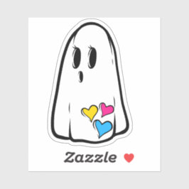Pan Pride Ghost Sticker