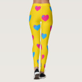 Pan Pride Grote Hart Leggings (Achterkant)