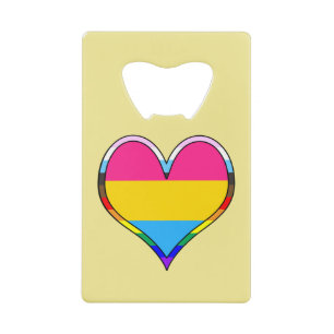 Pan Pride Heart Credit Kaart Bottle Open Kredietkaart Flessenopener