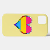 Pan Pride Heart Hoesje-Mate iPhone Case (Achterkant (horizontaal))