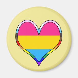Pan Pride Heart Magnet Magneet