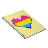 Pan Pride Heart Notitieboek (Rechterzijde)