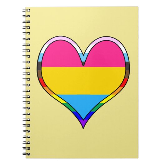 Pan Pride Heart Notitieboek (Voorkant)
