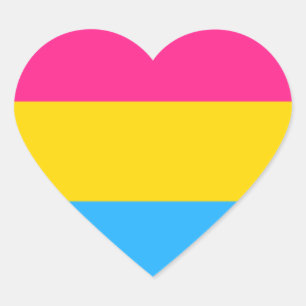 Pan Pride Heart Sticker