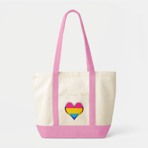 Pan Pride Heart Tote Bag