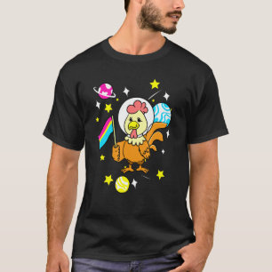 Pan Pride Kip In De Ruimte Panseksueel T-shirt